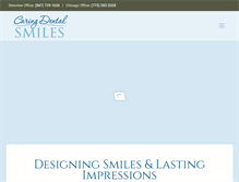 Tablet Screenshot of caringdentalsmiles.com